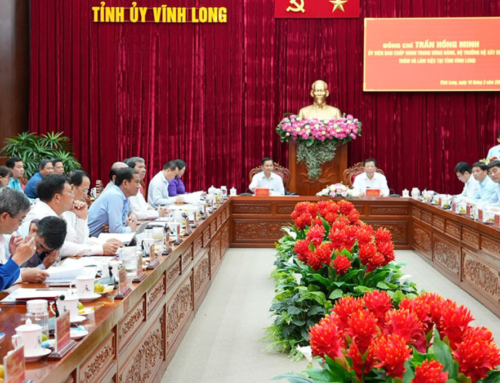 Bộ trưởng Bộ Xây dựng Trần Hồng Minh làm việc tại tỉnh Vĩnh Long